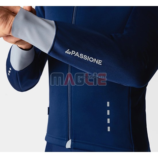 Maglia La Passione Manica Lunga 2019 Blu Grigio